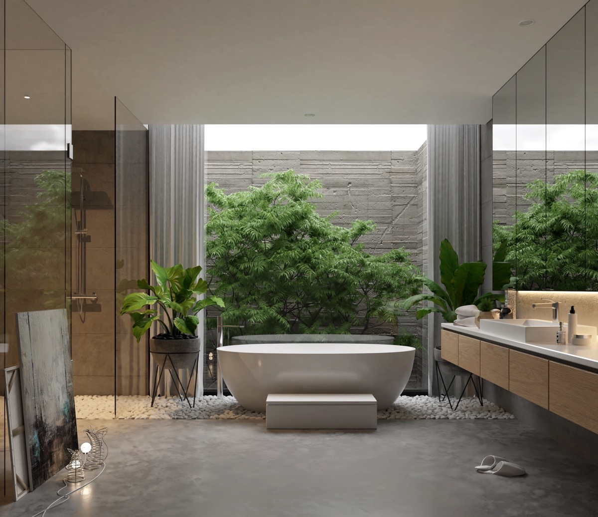 Idées de conception de salles de bains modernes pour le luxe privé